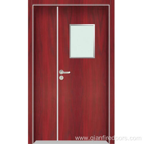 Hospital solid composite interior internal double door wood